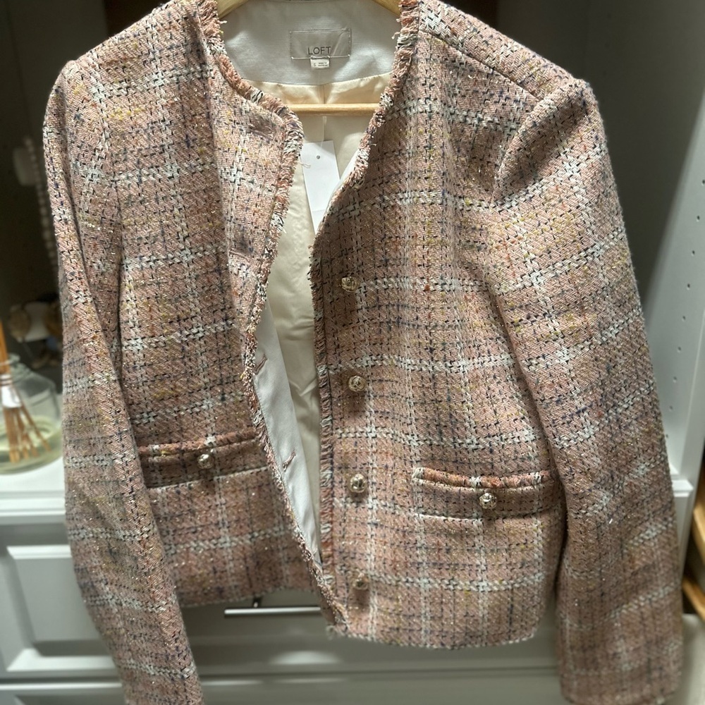 Loft Sparkled Tweed Jacket - Picture 4 of 10